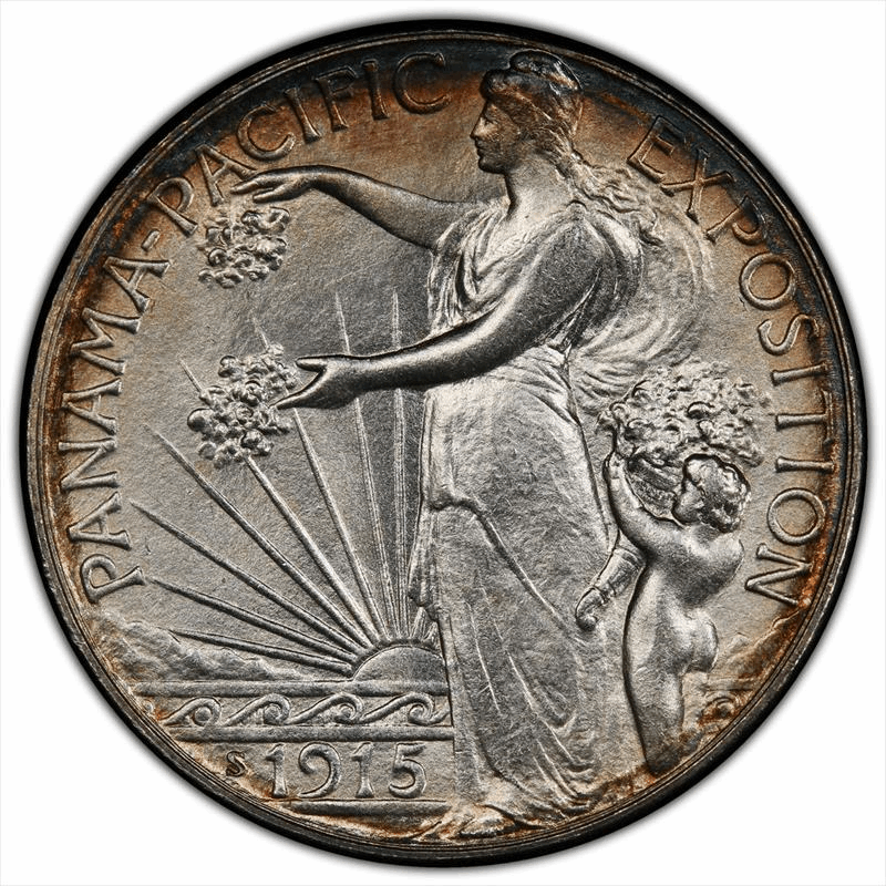 1915-S Panama-Pacific 50C PCGS MS 64