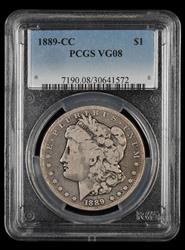 1889-CC $1 PCGS VG-08