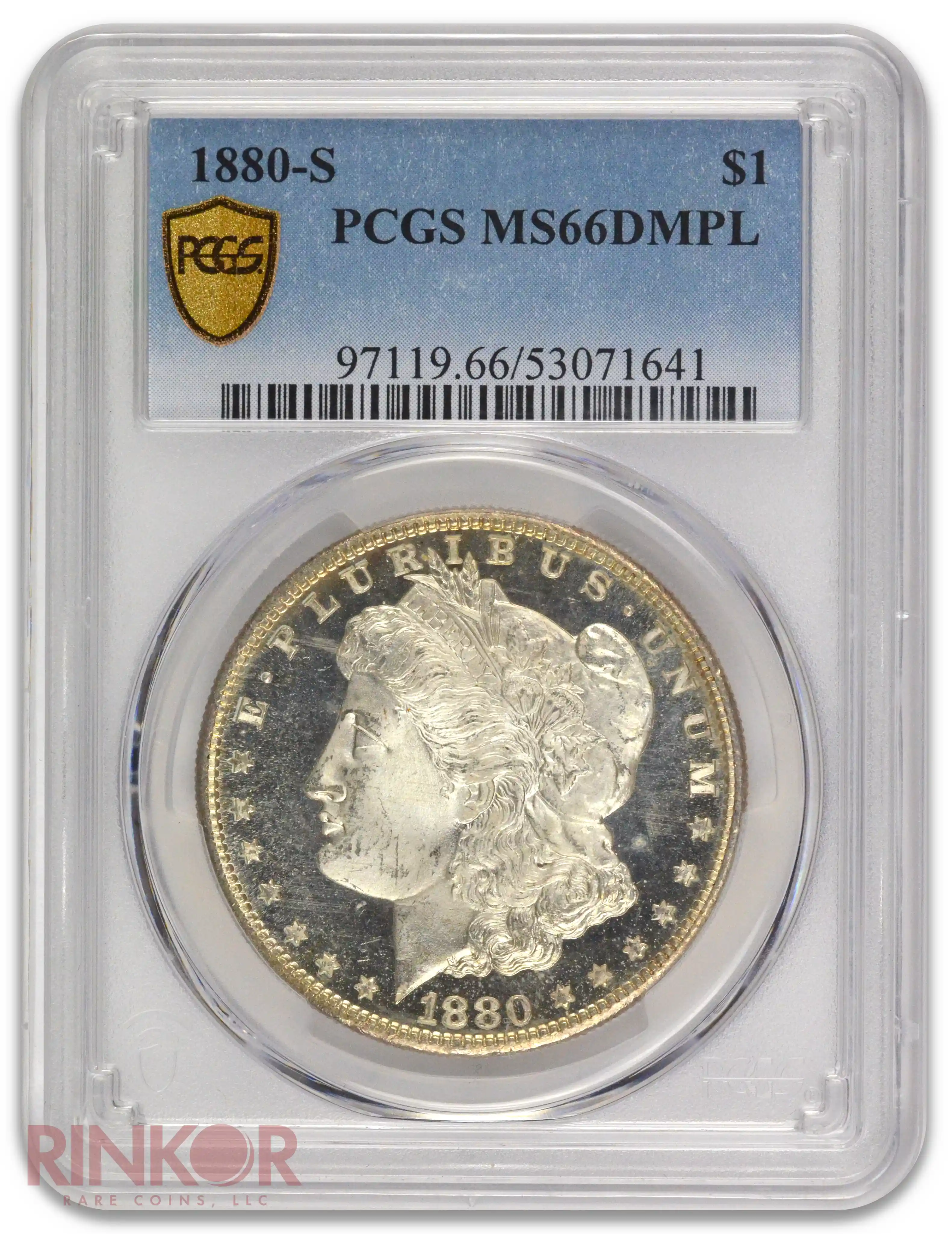 1880-S $1 Morgan Dollar PCGS MS 66 DMPL