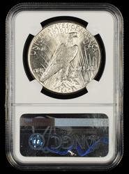 1927 $1 NGC AU58