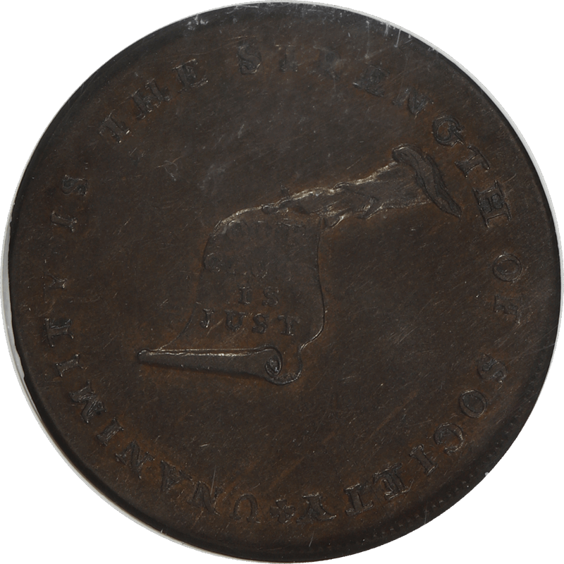 (1792-1794) TOKEN Kentucky Token 1c, NGC AU-58 - Plain Edge