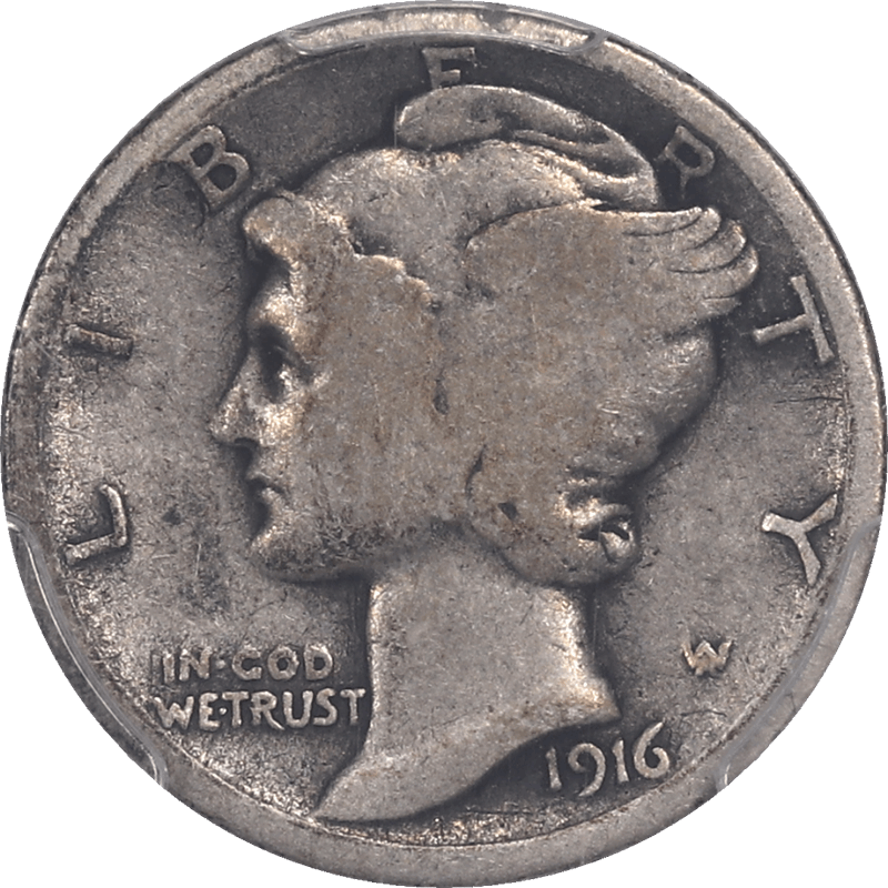 1916-D Mercury Dime 10c PCGS G06 - Nice Original Dollar