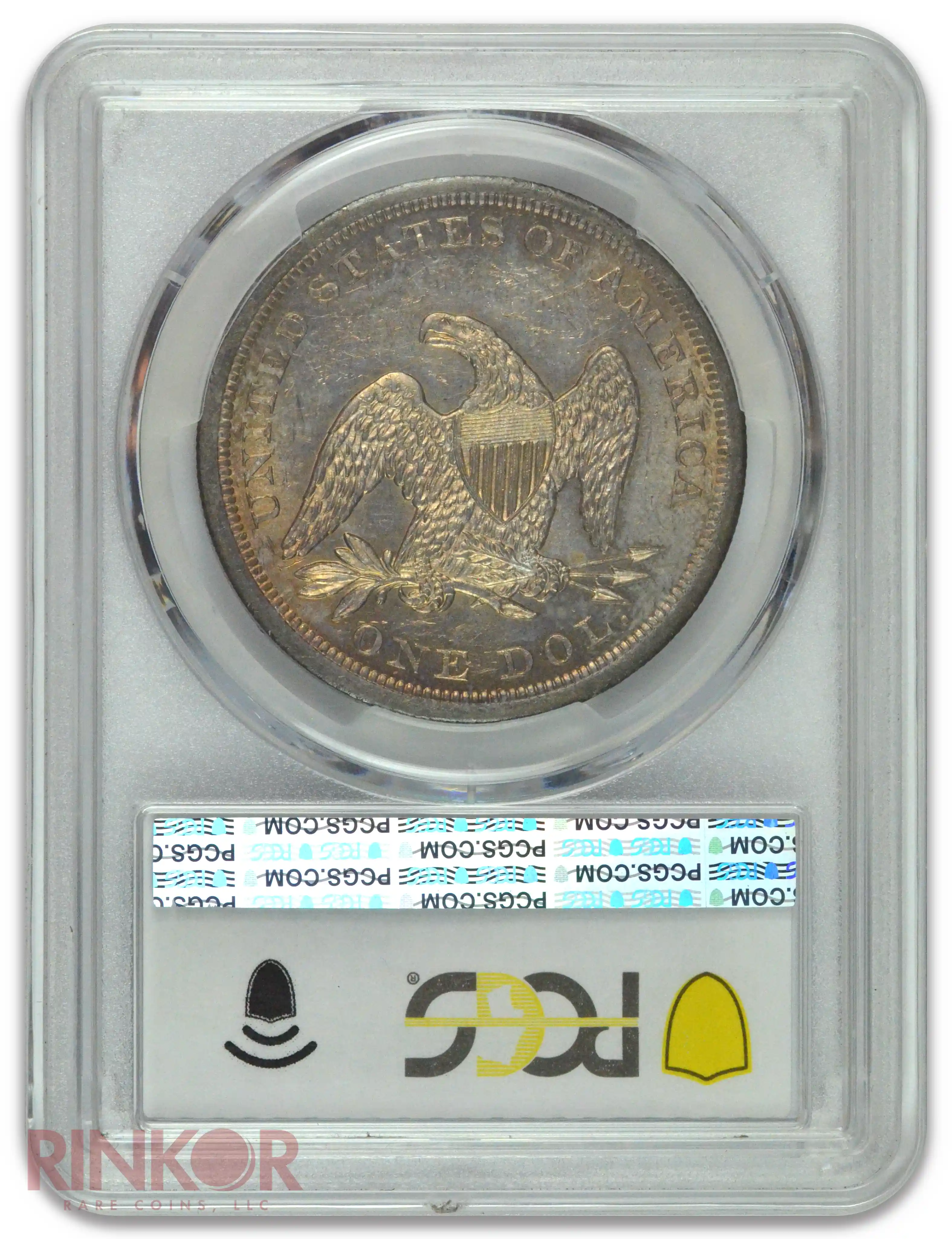 1842 $1 Seated Dollar PCGS MS 62