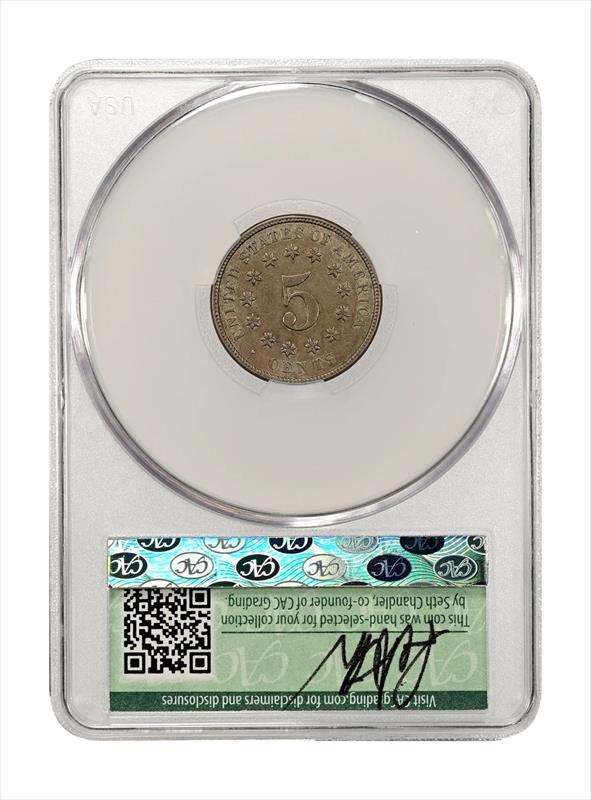 1873 Closed 3 5c CACG VF-35 WitterBrick