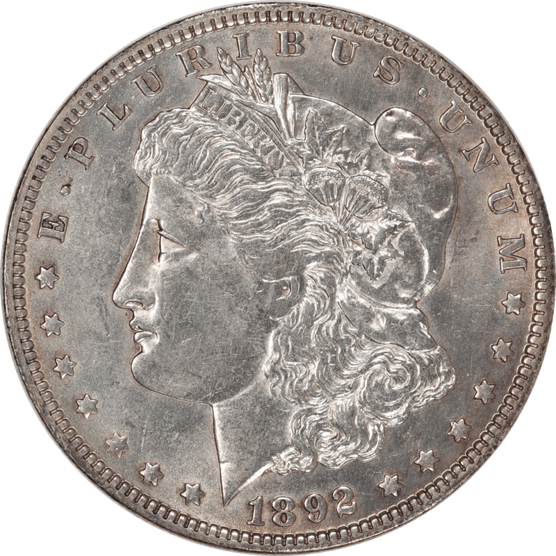 1892-O Morgan Silver Dollar, $1 Uncirculated - Nice Original Coin 