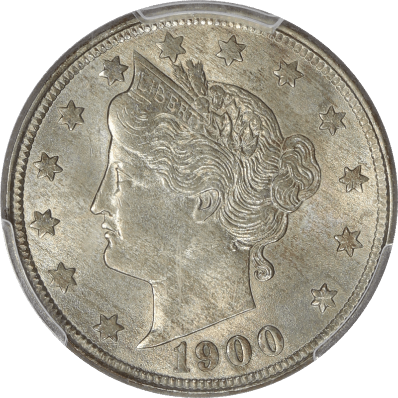 1900 Liberty Head V Nickel 5C PCGS MS 63