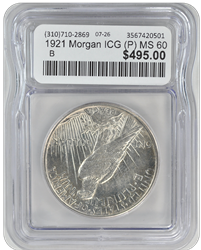 1921 Morgan ICG (P) MS 60