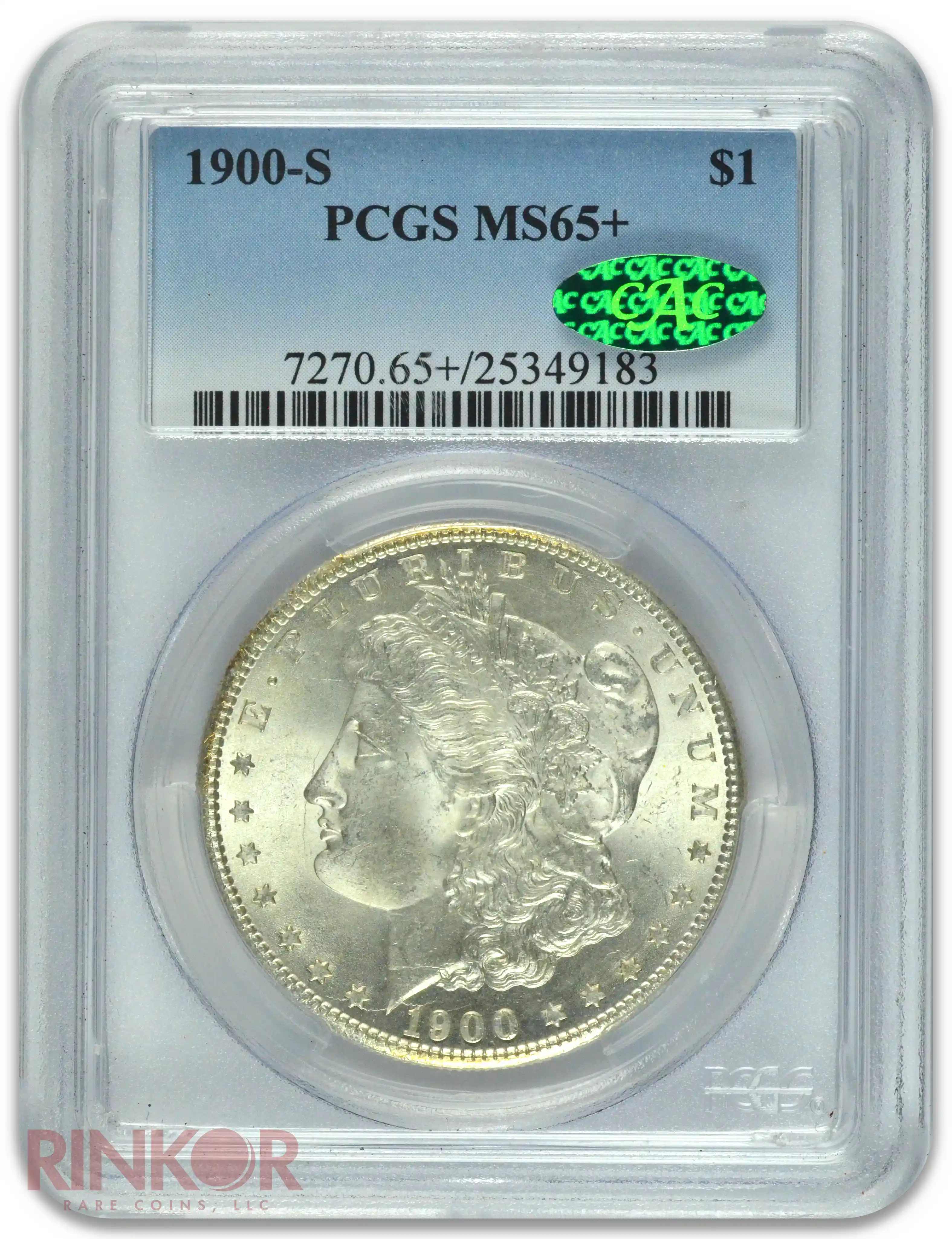 1900-S $1 PCGS MS 65+ CAC