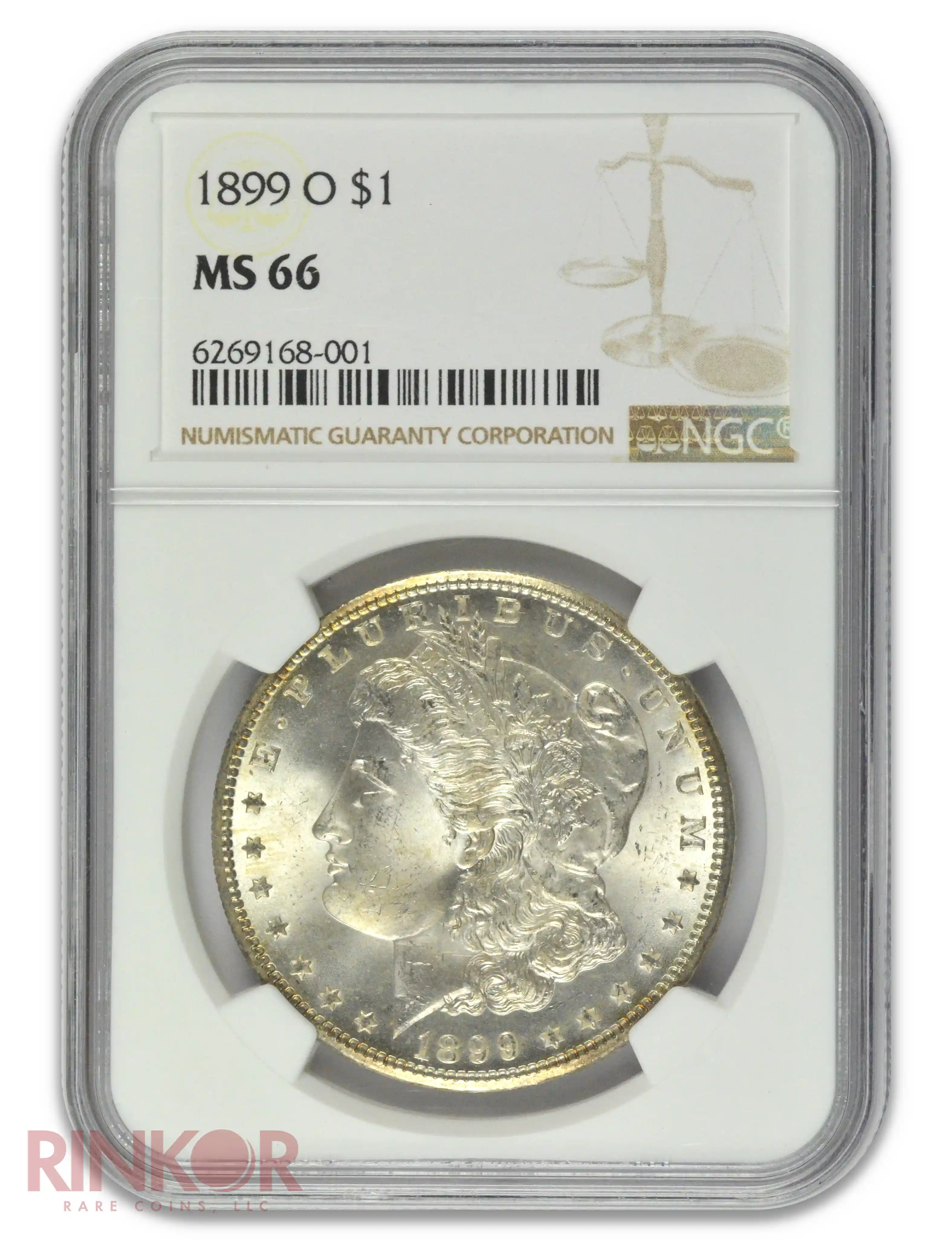 1899-O $1 Morgan Dollar NGC MS 66