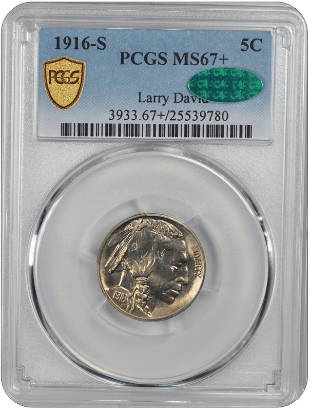 1916-S Buffalo PCGS CAC MS 67+
