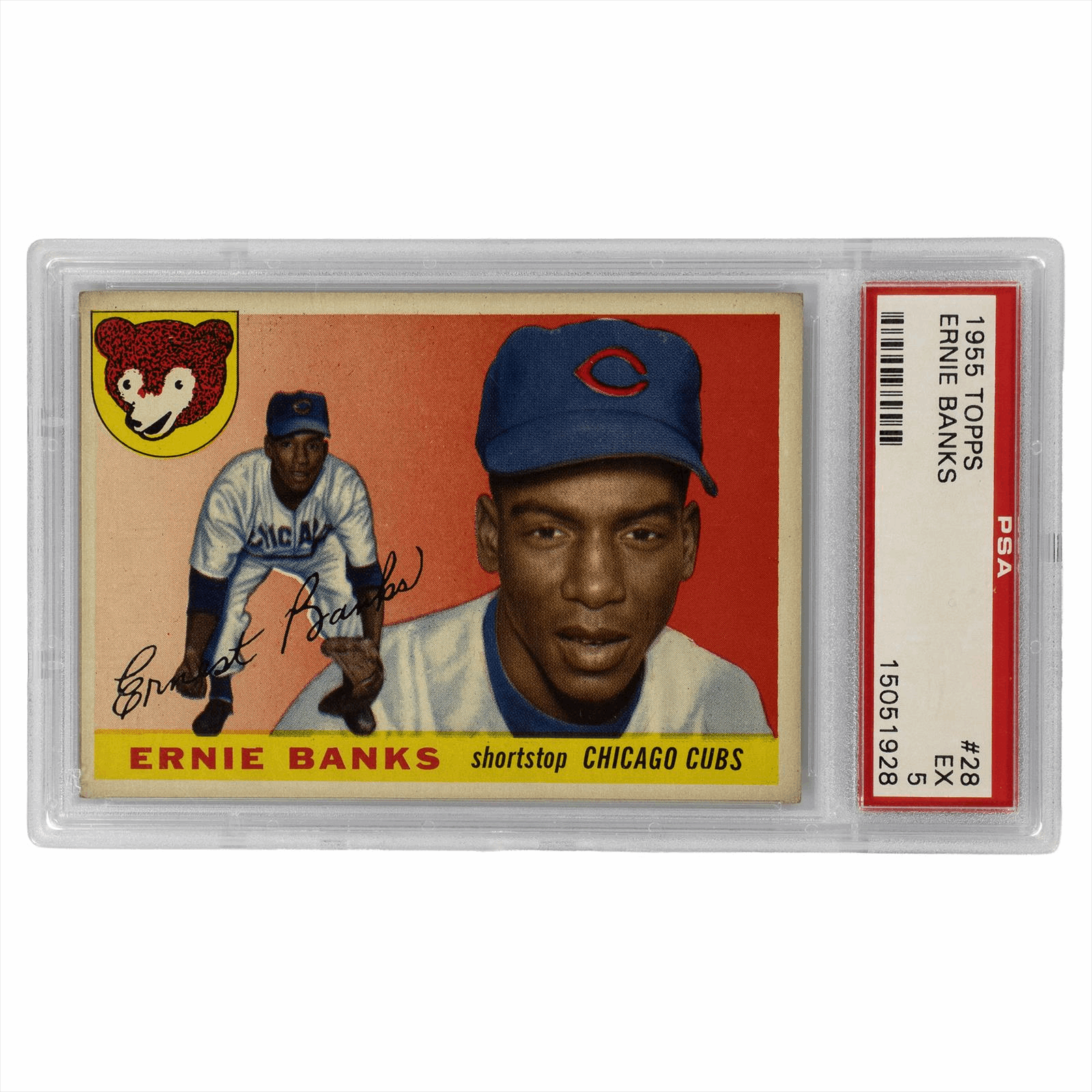 1955 Topps Ernie Banks #28 PSA EX 5