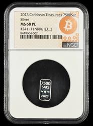 2023 Caribbean Treasures 7500 Satoshi Silver NGC MS 68PL