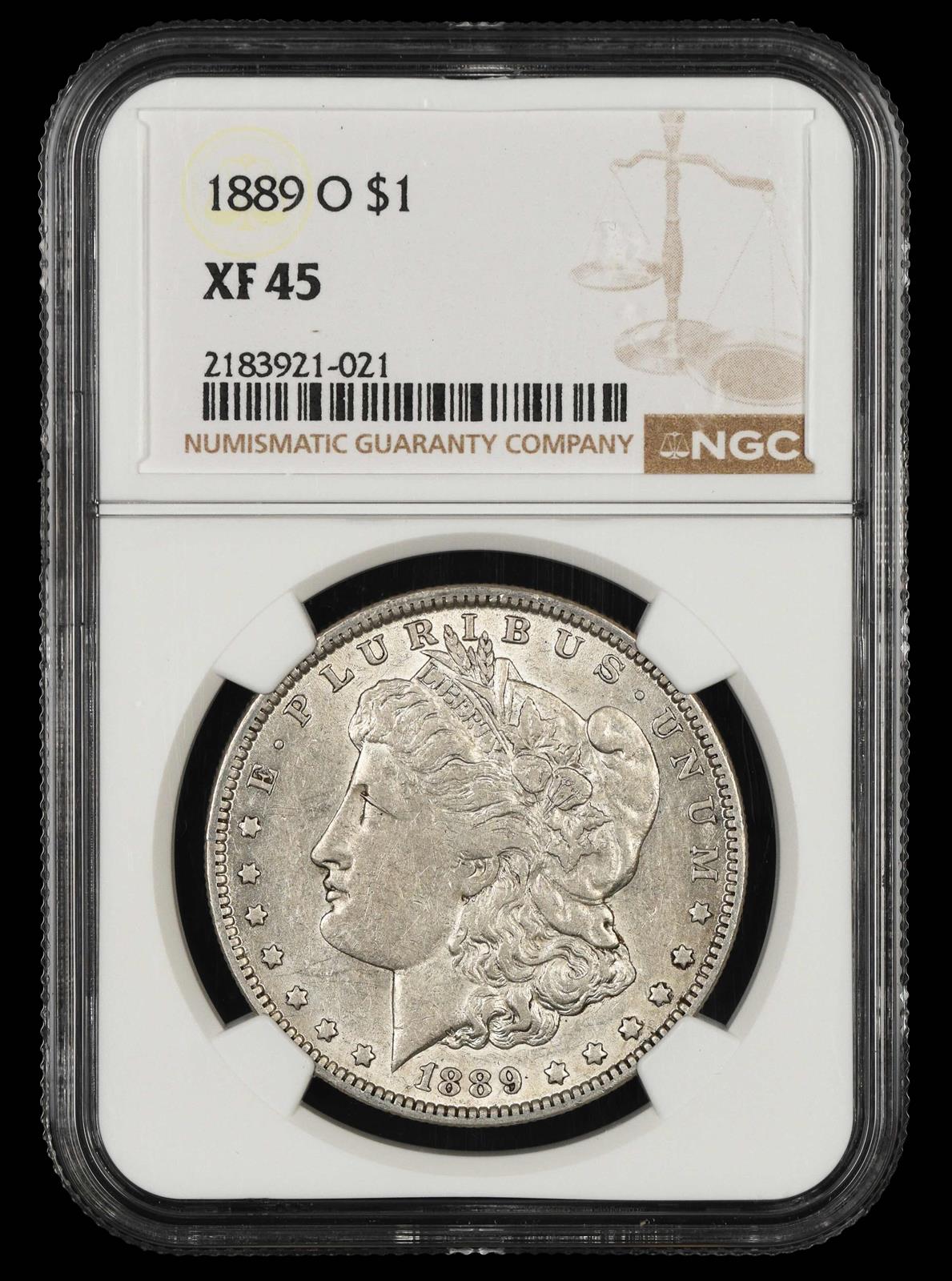 1889 O $1 NGC XF-45