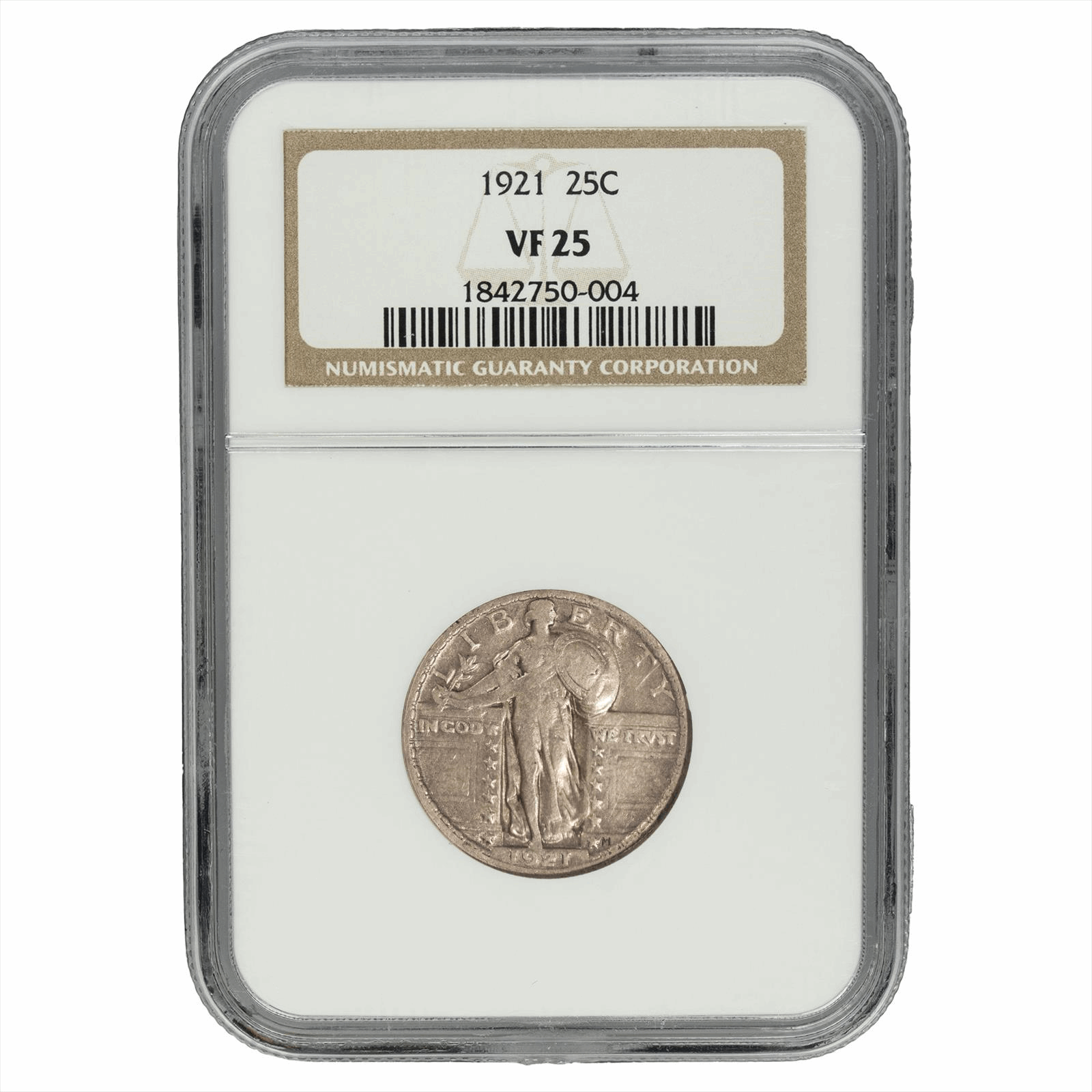 1921 Standing Liberty Quarter 25C NGC VF 25