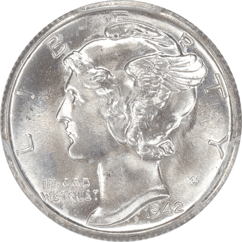 1942-S Mercury Dime 10c PCGS MS65FB - Nice Lustrous Coin