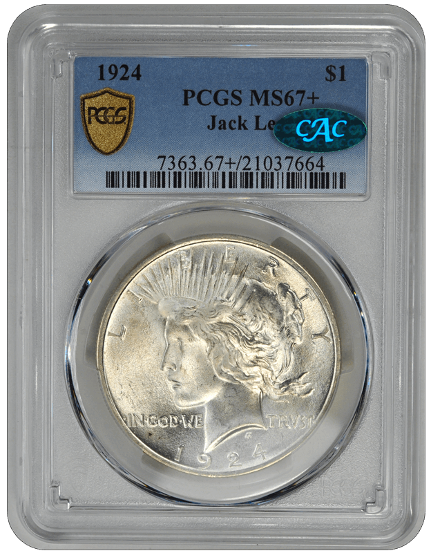 1924 $1 Peace Dollar PCGS CAC