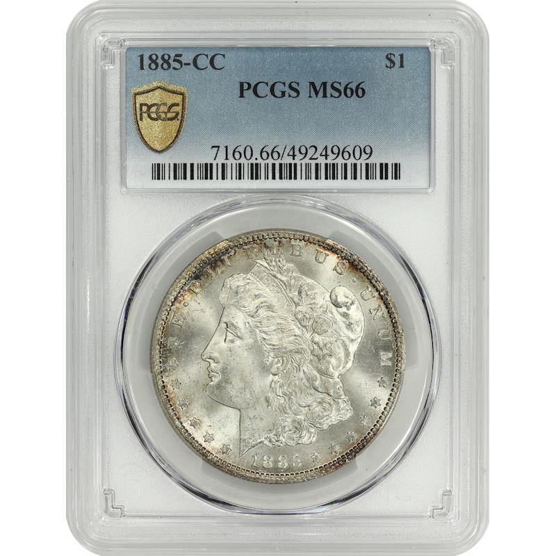 1885-CC Morgan Dollar $1 PCGS MS66