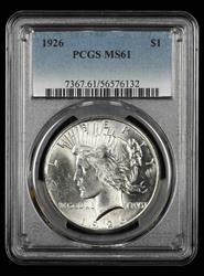 1926 $1 PCGS MS 61