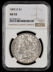 1895 O $1 NGC AU-53