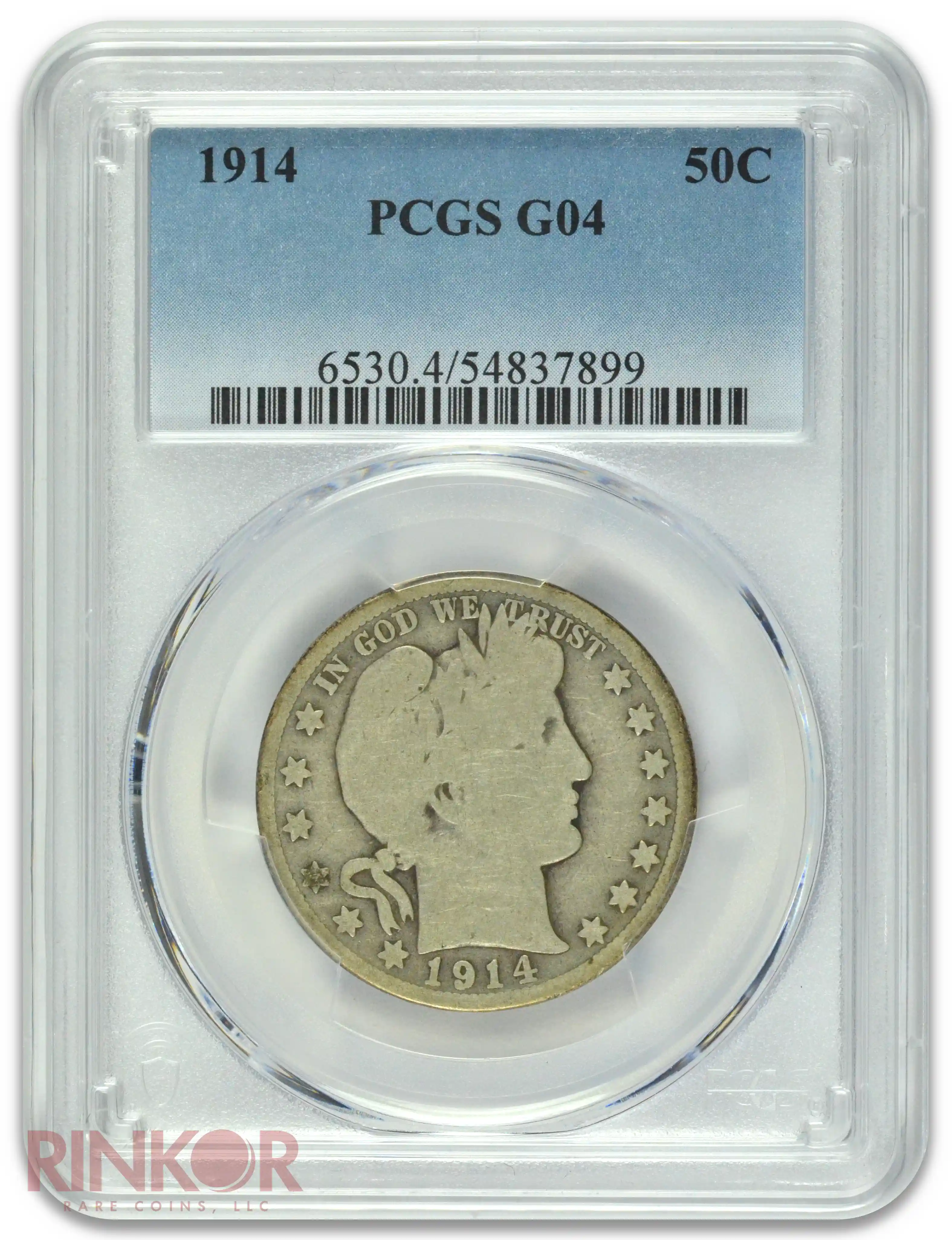 1914 Barber Half Dollar PCGS G-04