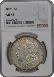 1893  Morgan Dollar NGC AU-53