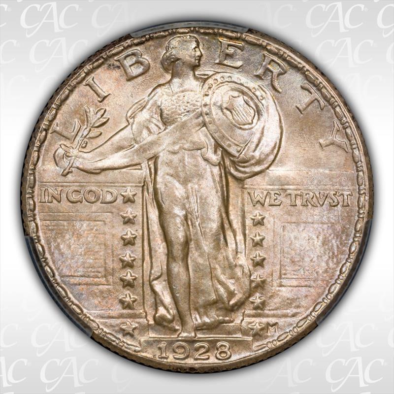 1928 25c CACG MS 66
