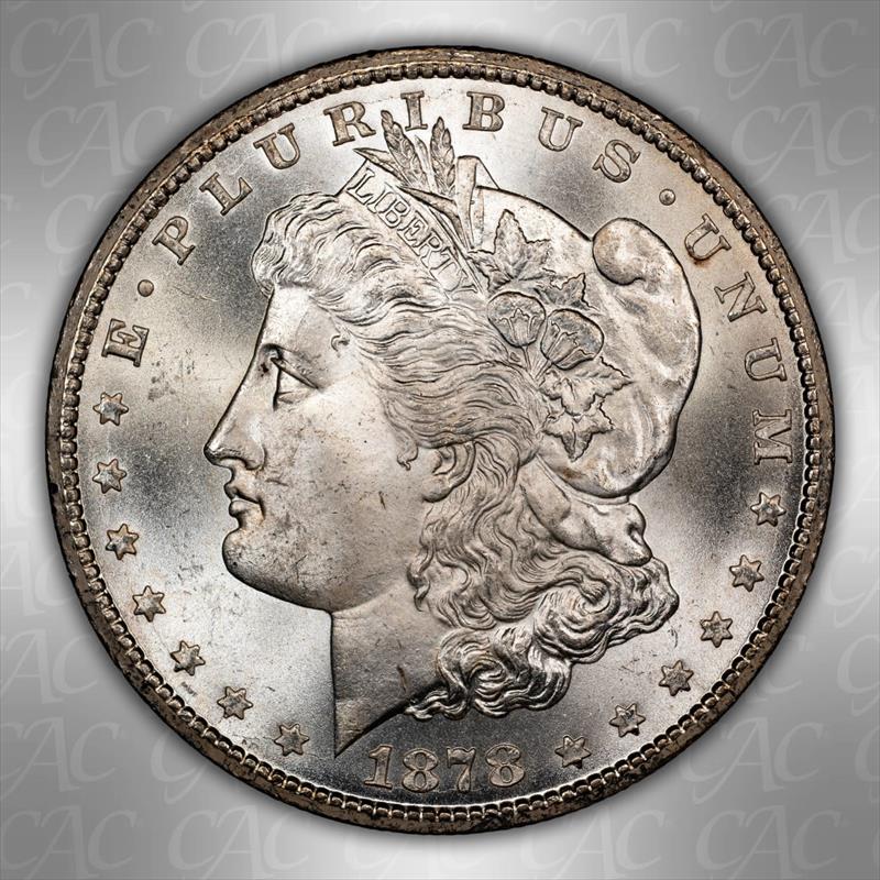 1878-CC $1 CACG MS 65