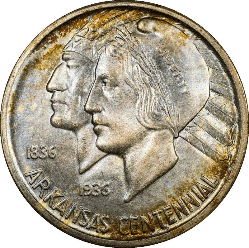 1936-S Arkansas 50c CACG MS 67+