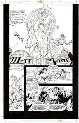 JLA #75 Page 40 Artist:  Darryl Banks (Penciller) ,  Wayne Faucher (Inker) Media Type: Pen and Ink Art Type: Interior Page 