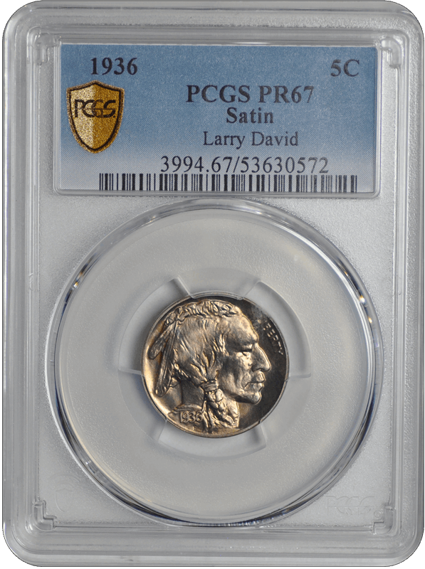 1936  Satin Buffalo PCGS PR 67