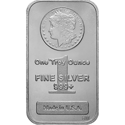 1 oz Silver Bar - MORGAN Design