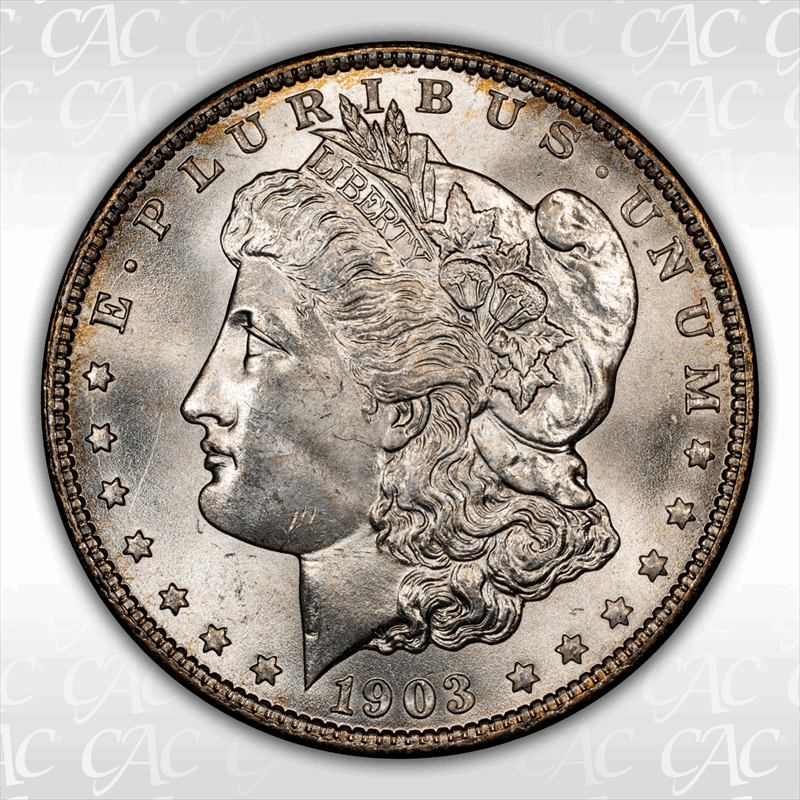 1903-O $1 CACG MS 65
