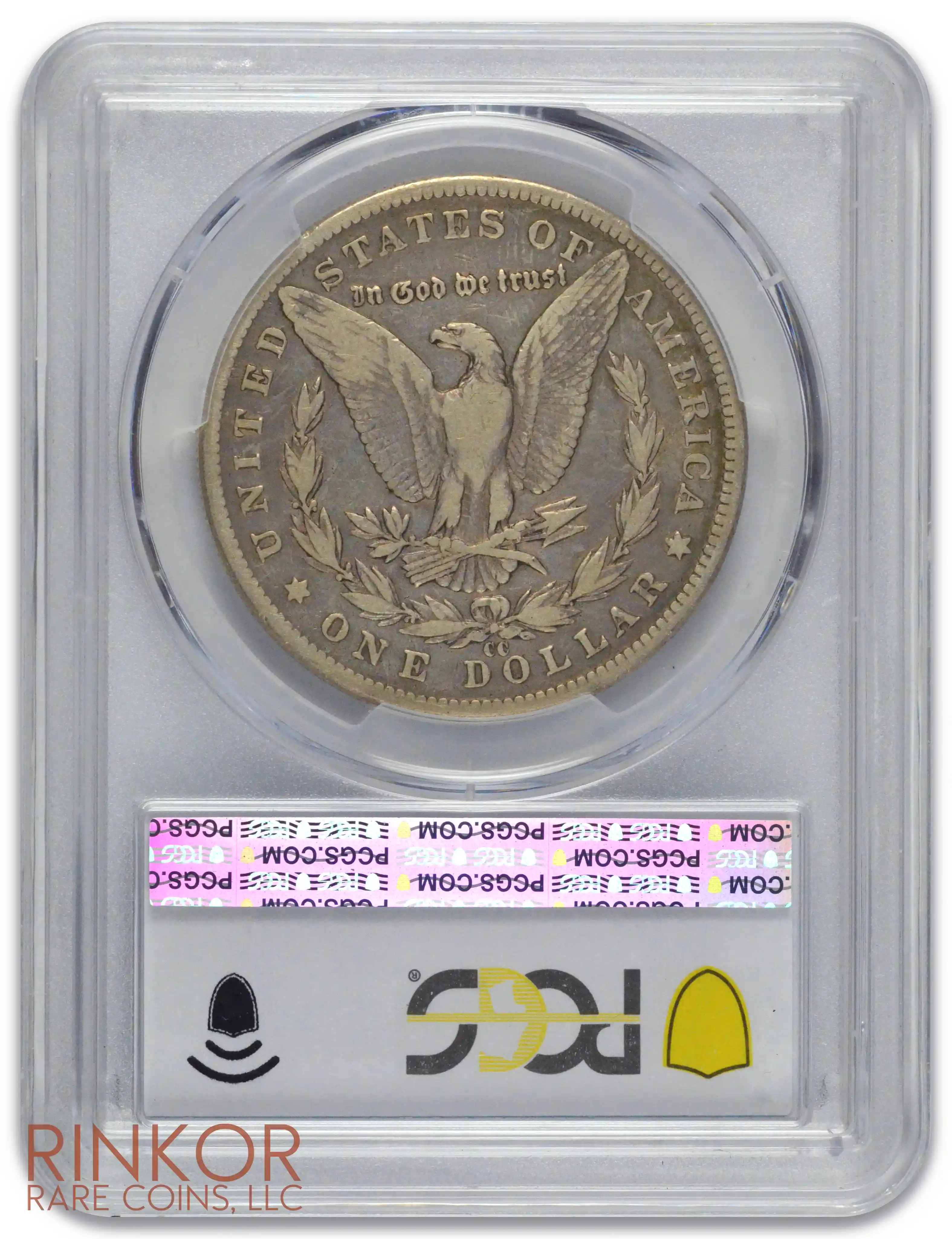 1889-CC $1 PCGS F-15