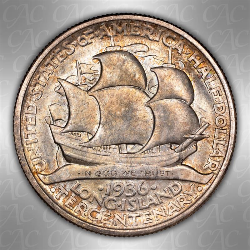 1936 Long Island 50c CACG MS 67