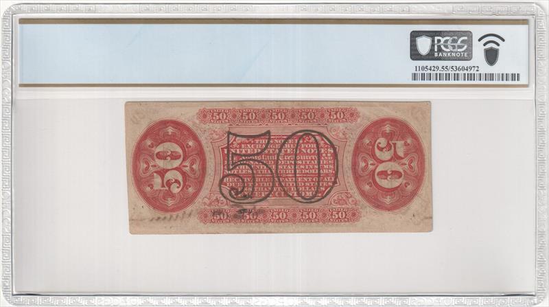 Fr. 1355 50 Cent Fractional Currency Third Issue PCGS AU55 Autograph Signatures 