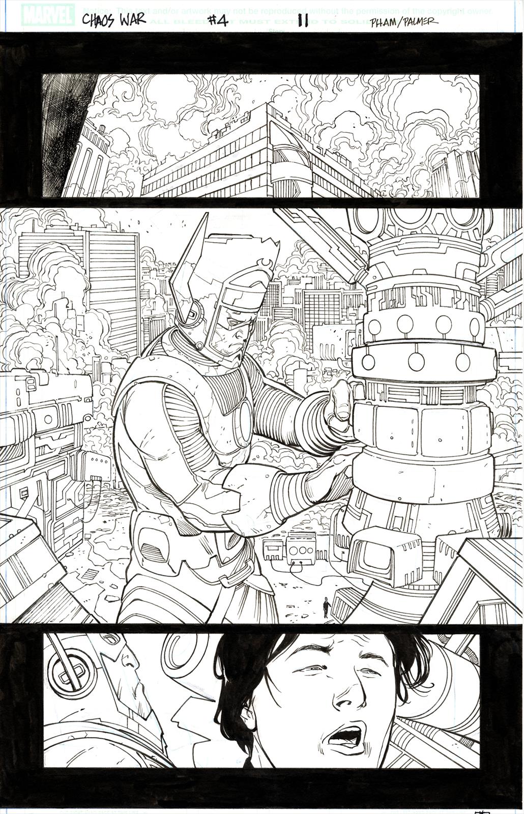 Chaos War #4, Page 11 Artist:  Khoi  Pham (Penciller) ,  Tom Palmer (Inker) Media Type: Pen and Ink Art Type: Interior Page 