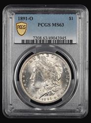 1891 O $1 PCGS MS63 MS63
