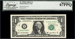Fr. 1930-E 2003A $1 Federal Reserve Note Superb Gem New 67PPQ 