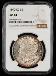 1890 CC $1 NGC  MS61