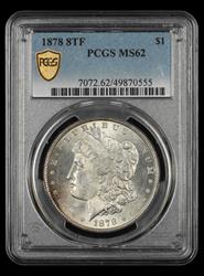 1878 8TF $1 PCGS MS 62