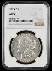 1893 $1 NGC AU-53