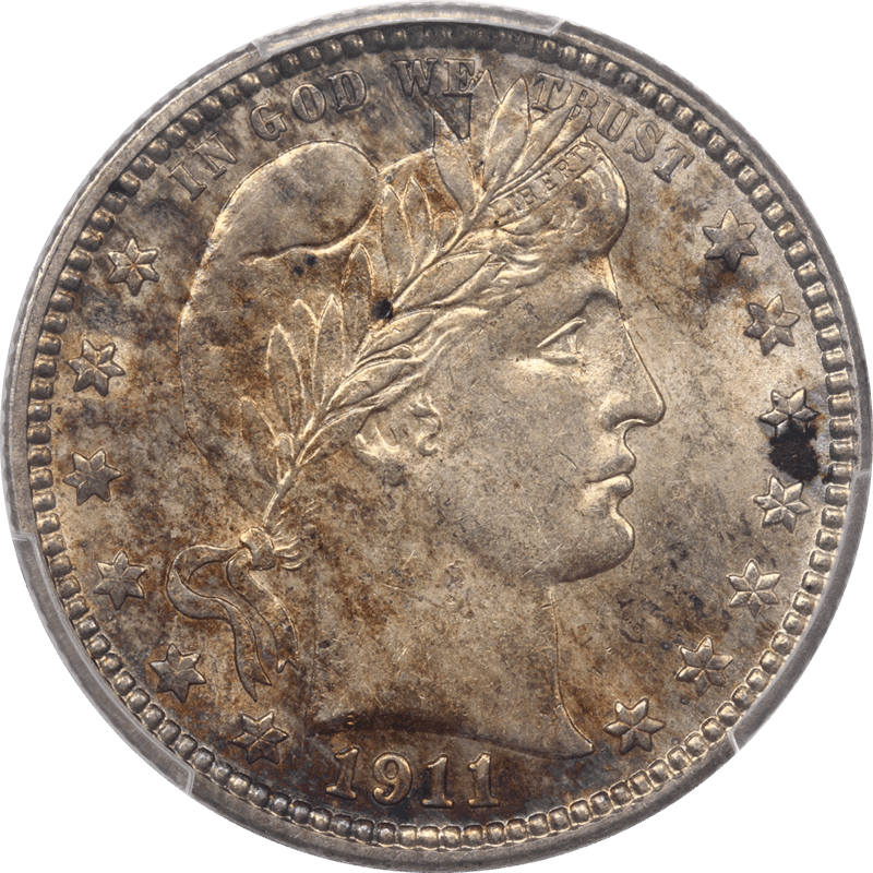 1911-D Barber Quarter 25c PCGS MS62 - Very Clean for the Grade