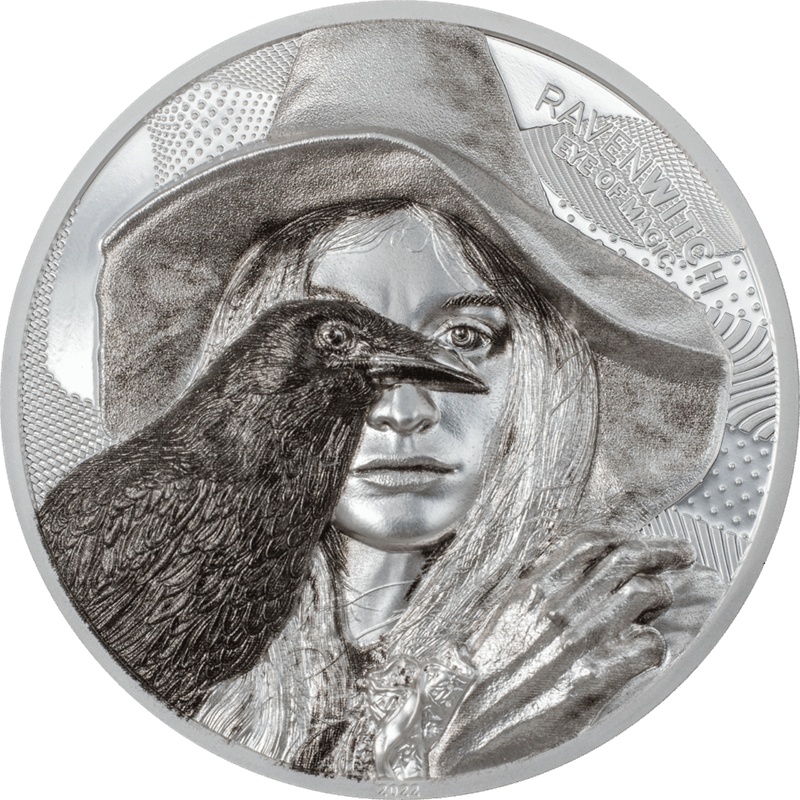 2022 Raven Witch -2oz Silver Eye of Magic - CIT Specialized Coin 