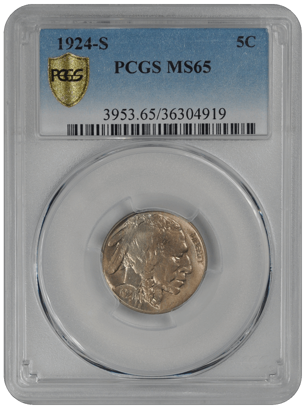 1924-S Buffalo PCGS MS 65