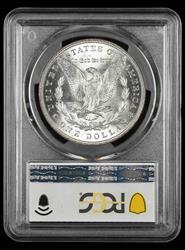 1886 $1 VAM 1C 3+2 Reverse Clash Hot 50 PCGS MS 65+