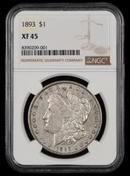 1893 $1 NGC XF-45