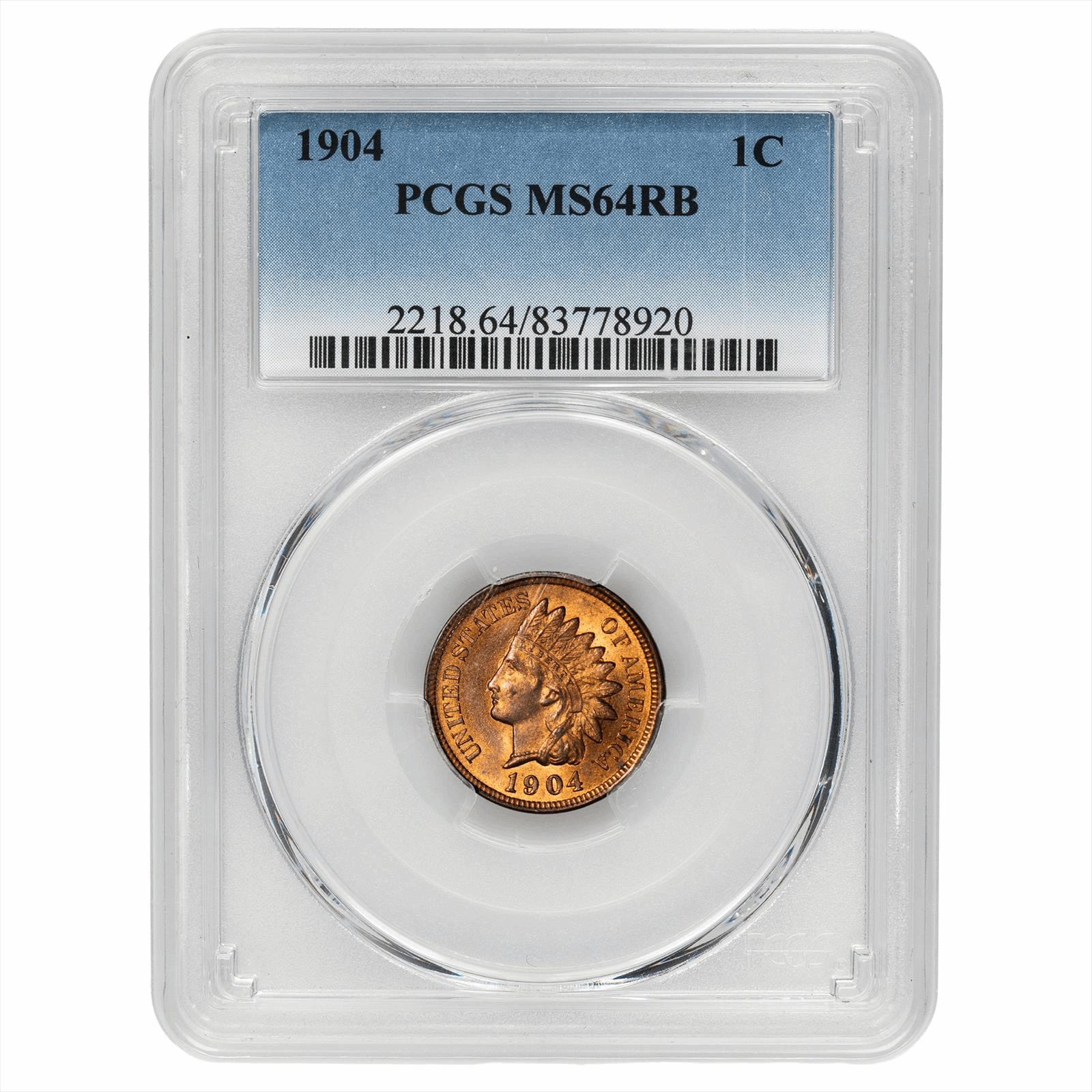 1904 Indian Head Cent 1C PCGS MS 64 RB