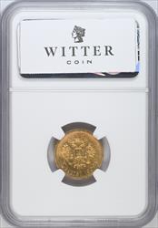 1902 AB Russia 5 Rouble Gold NGC MS67 