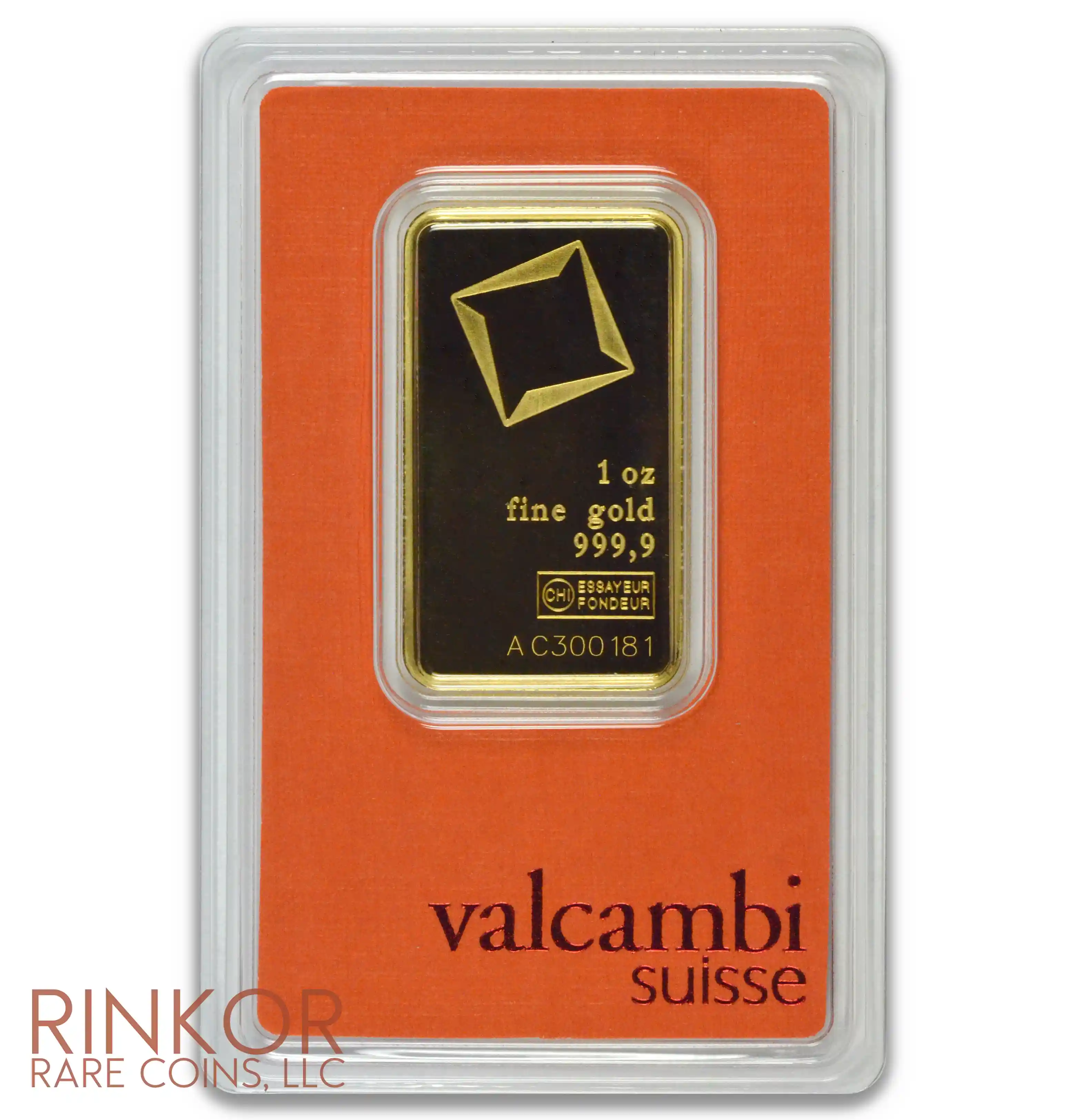 1oz Valcambi Gold Bar (Carded)