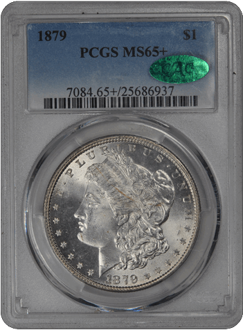 1879 Morgan PCGS (CAC) MS 65+ 